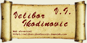 Velibor Ikodinović vizit kartica